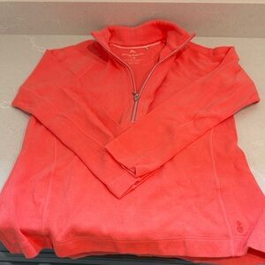 Tommy Bahama Coral Quarter-Zip Sweater Pullover